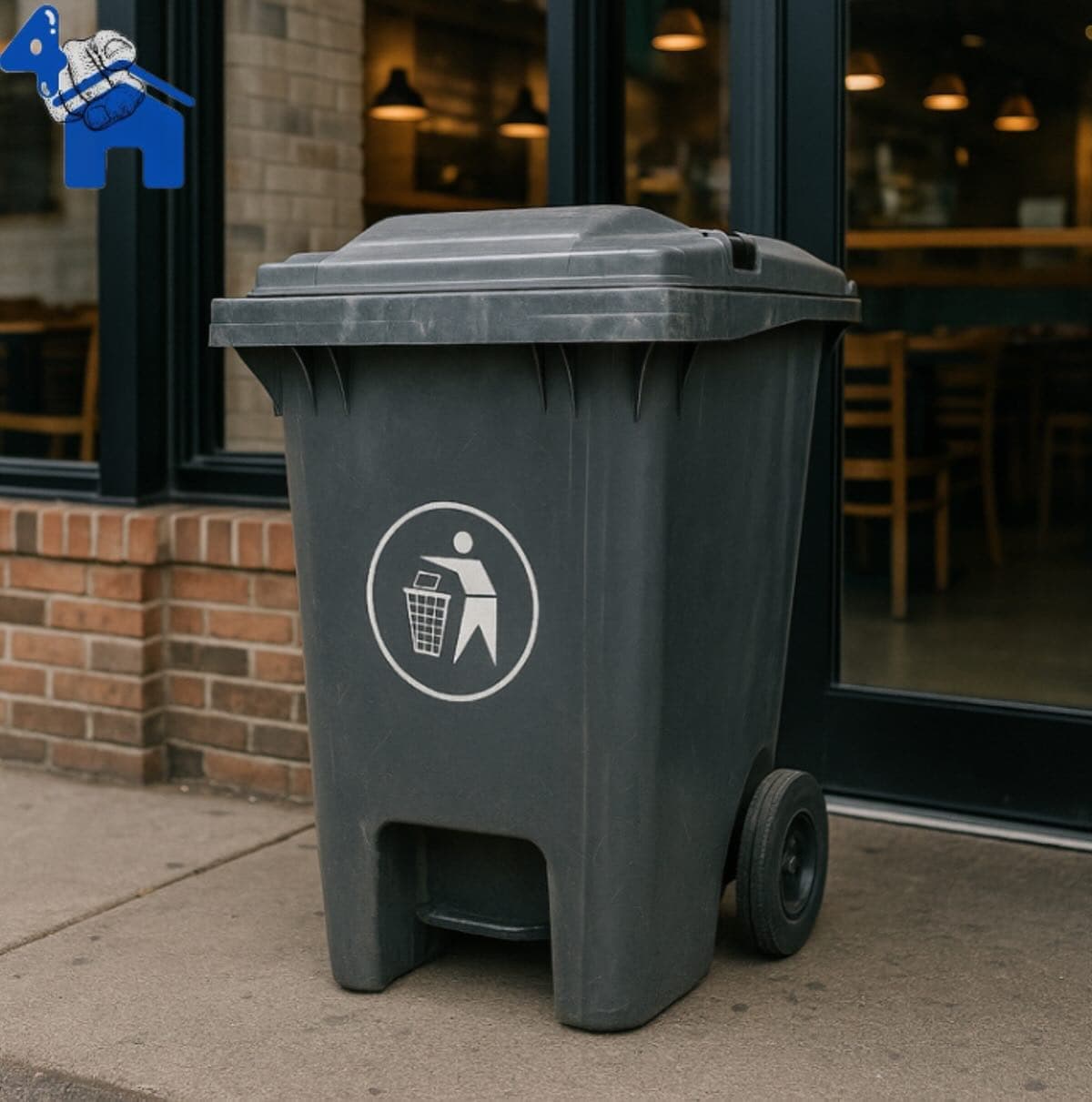 100L Industrial Grade Garbage Bin with Wheels — photo 2 of 4