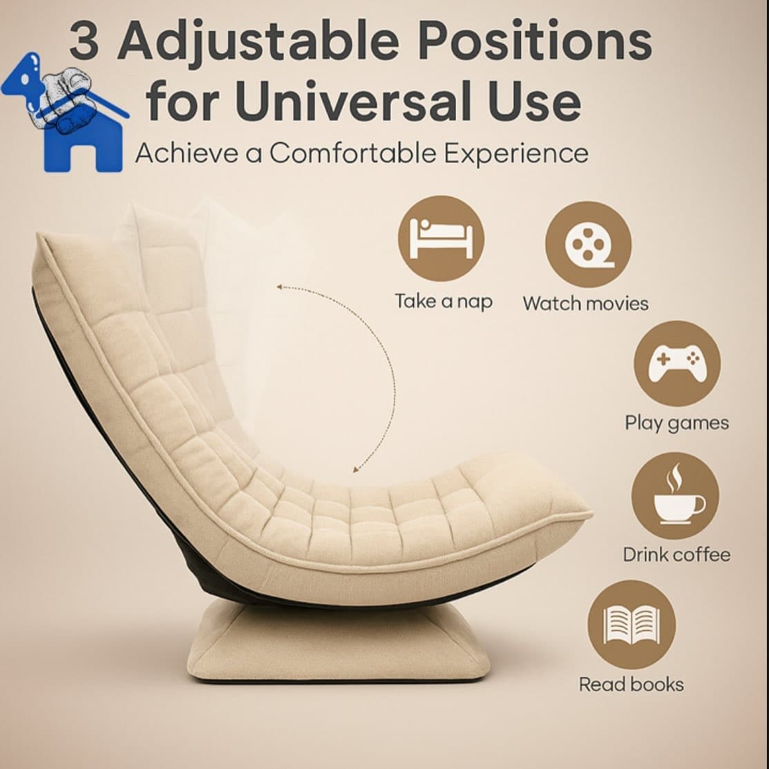 360 Swivel Adjustable Floor Chair — photo 2 of 10