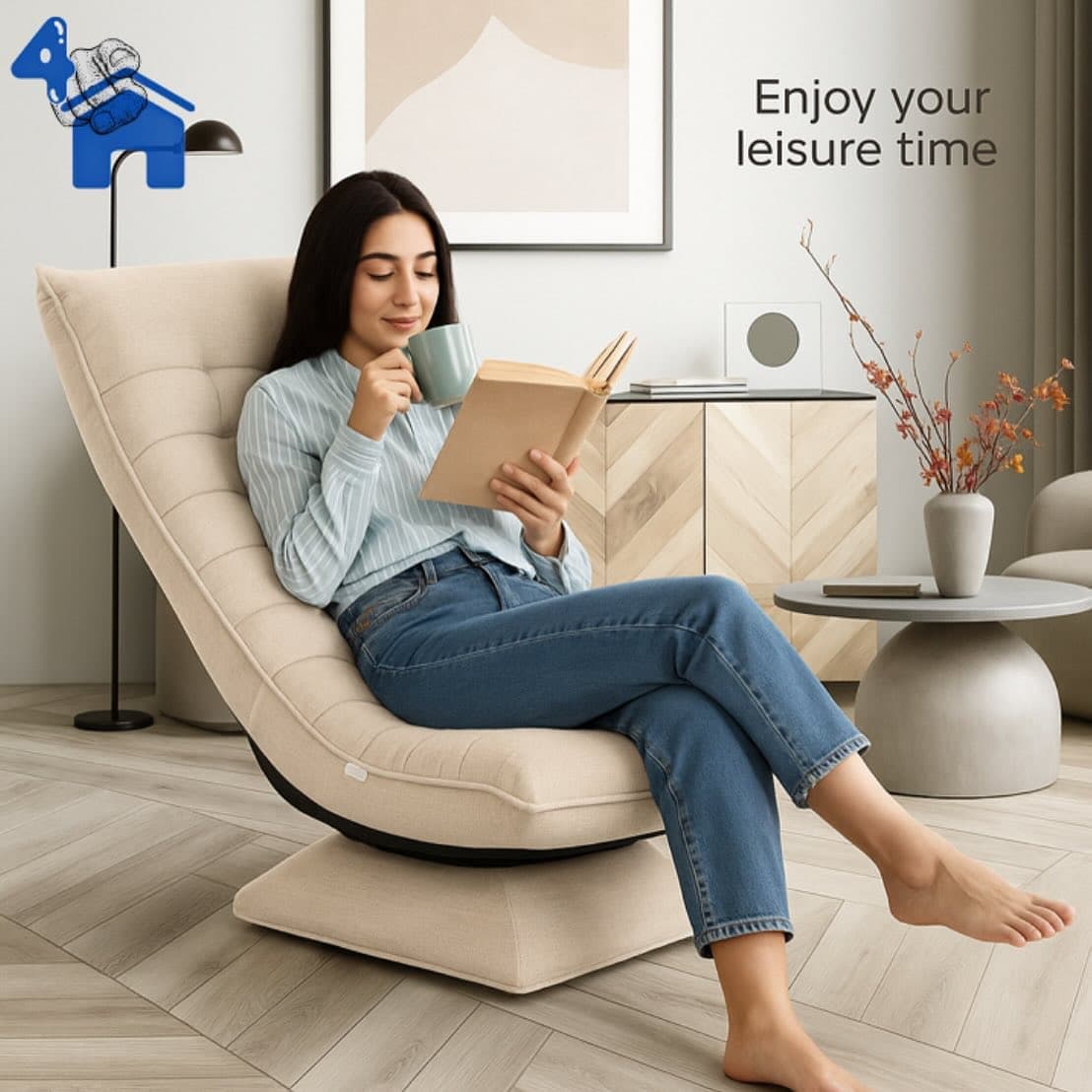 360 Swivel Adjustable Floor Chair — photo 7 of 10
