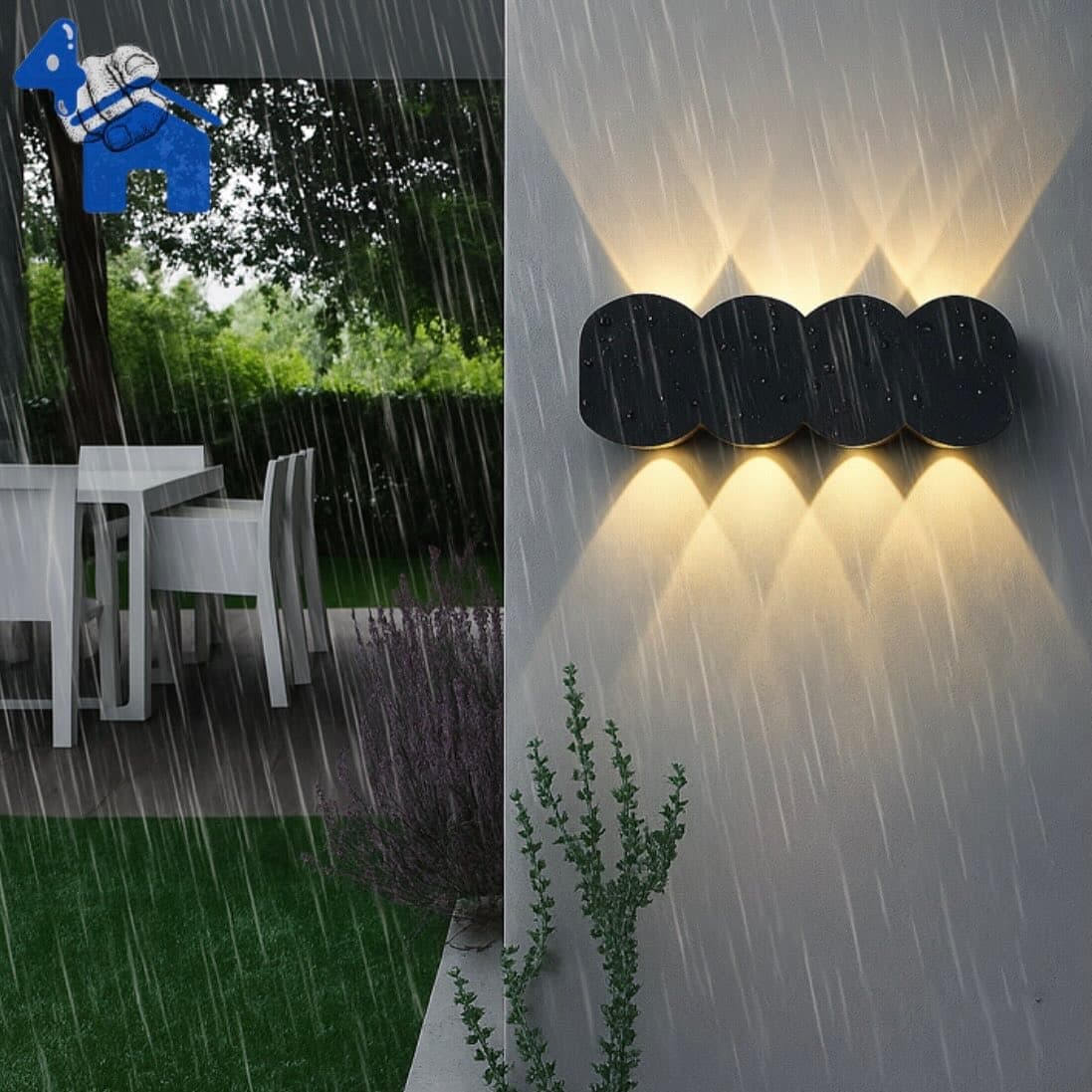8W Type B LED Outdoor Wall Light - IP65 Waterproof — photo 6 of 10