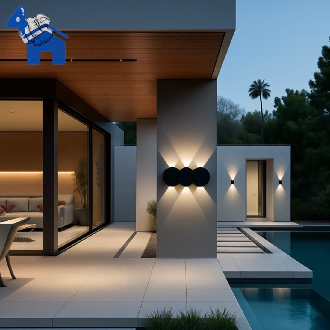 8W Type B LED Outdoor Wall Light - IP65 Waterproof — photo 7 of 10