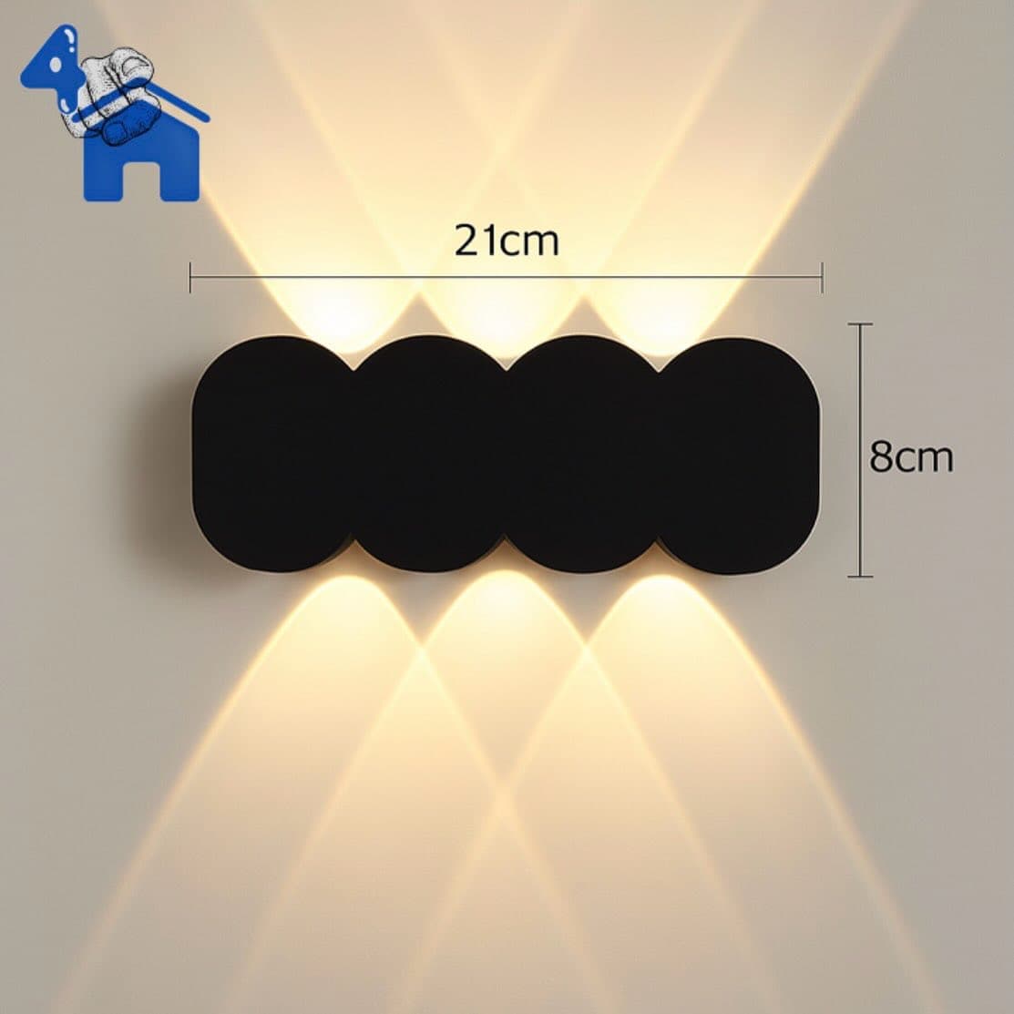 8W Type B LED Outdoor Wall Light - IP65 Waterproof — photo 8 of 10