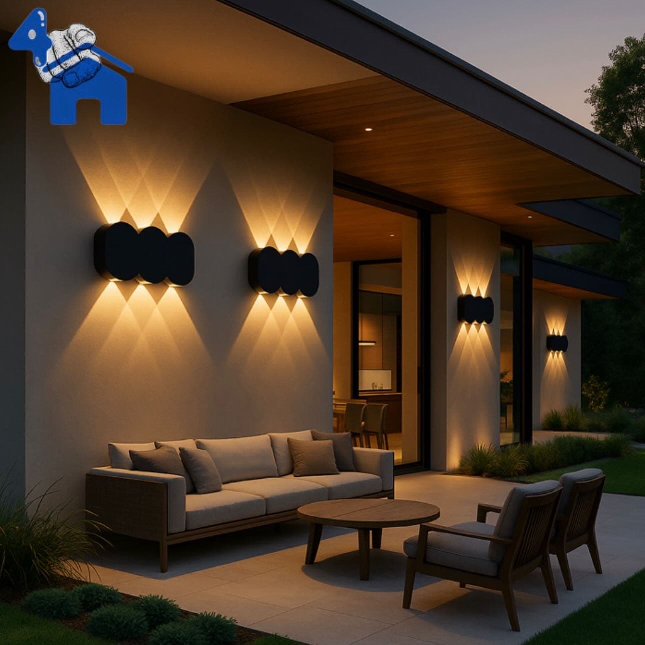 8W Type B LED Outdoor Wall Light - IP65 Waterproof — photo 9 of 10
