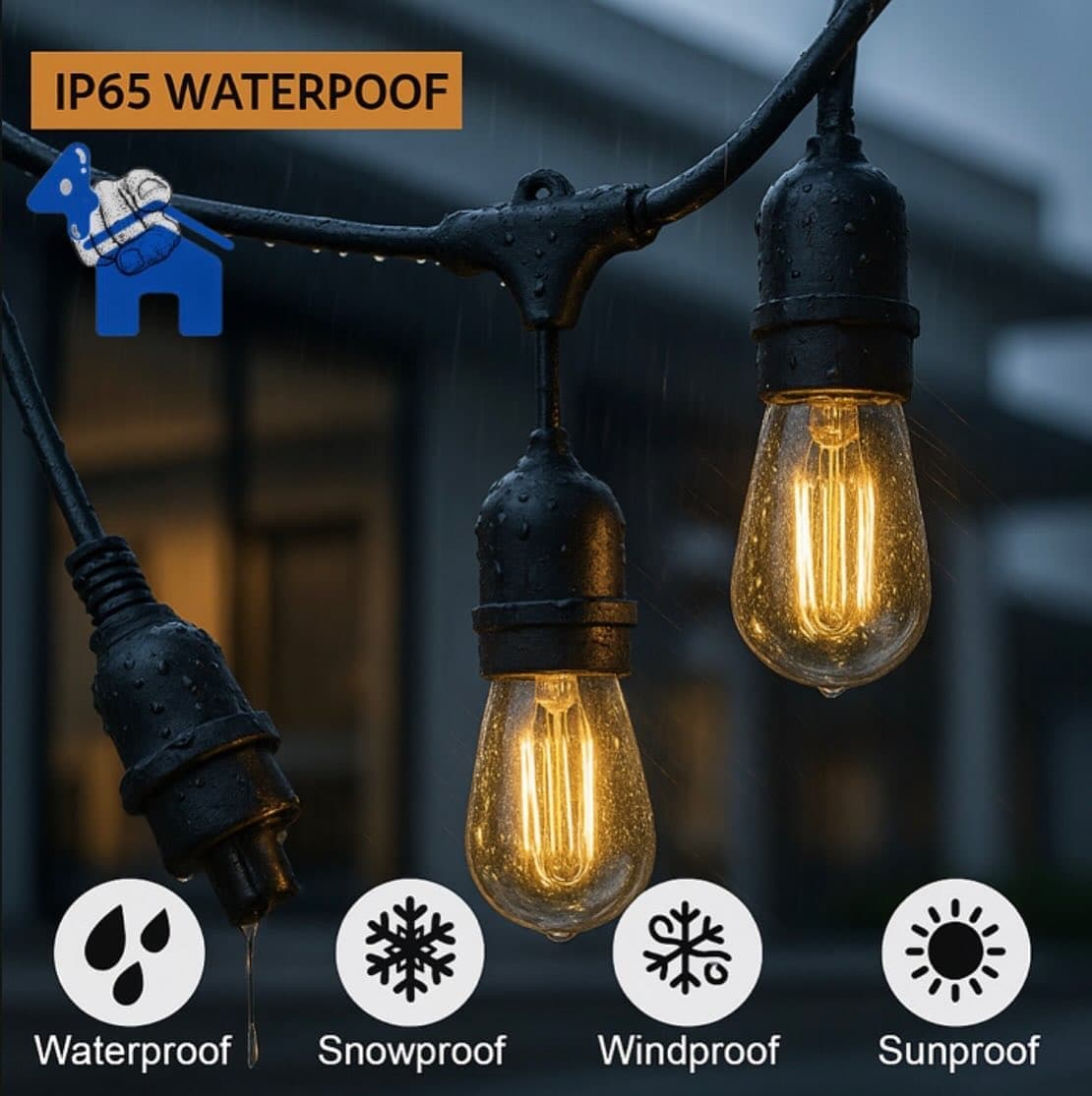 16ft Outdoor String Light — photo 7 of 11