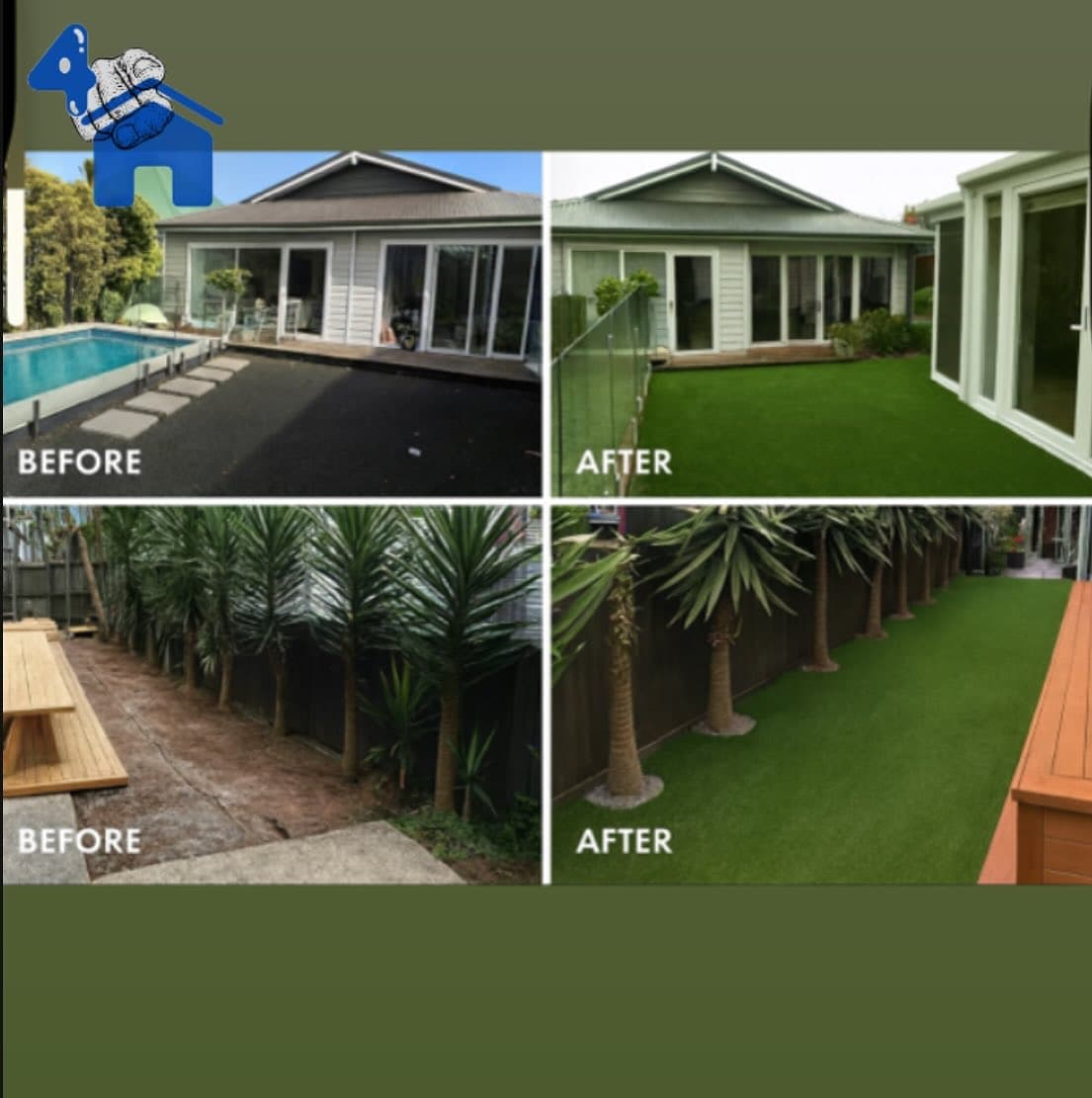 Artificial Grass Tile 48cm x 78cm — photo 3 of 8