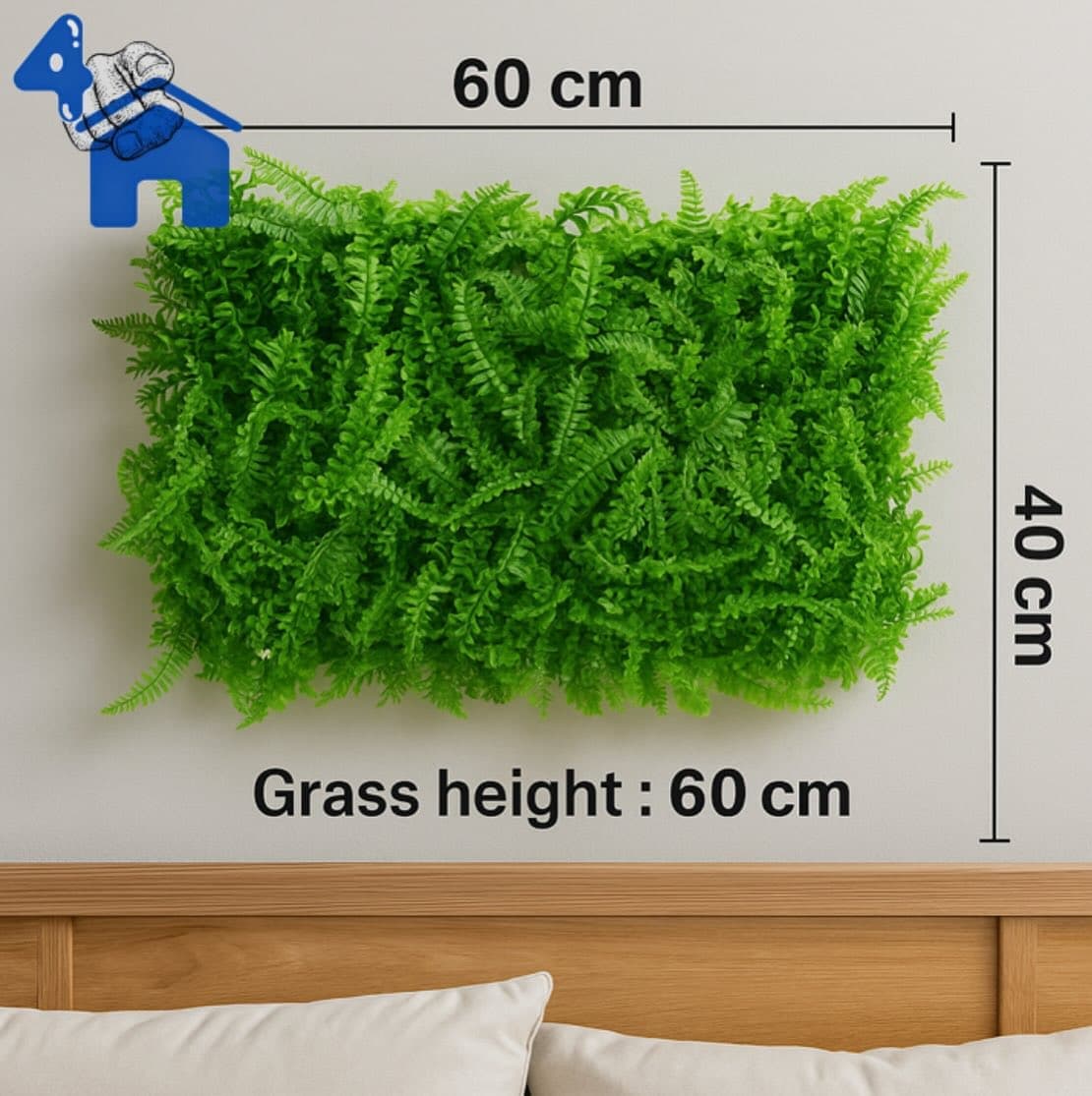 Artificial Greenery Panels 60x40cm - Fern Design — photo 3 of 7