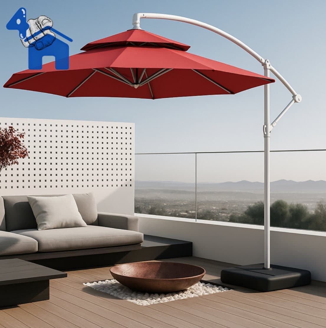 Cantilever Patio Umbrella 2.7m (9ft) — photo 6 of 7