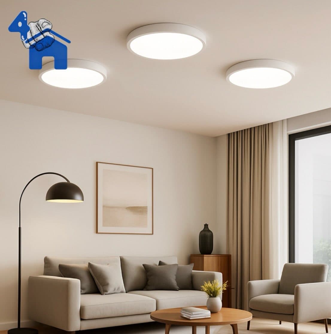 18W 8" Round Surface-Mounted LED Ceiling Light — photo 5 of 8