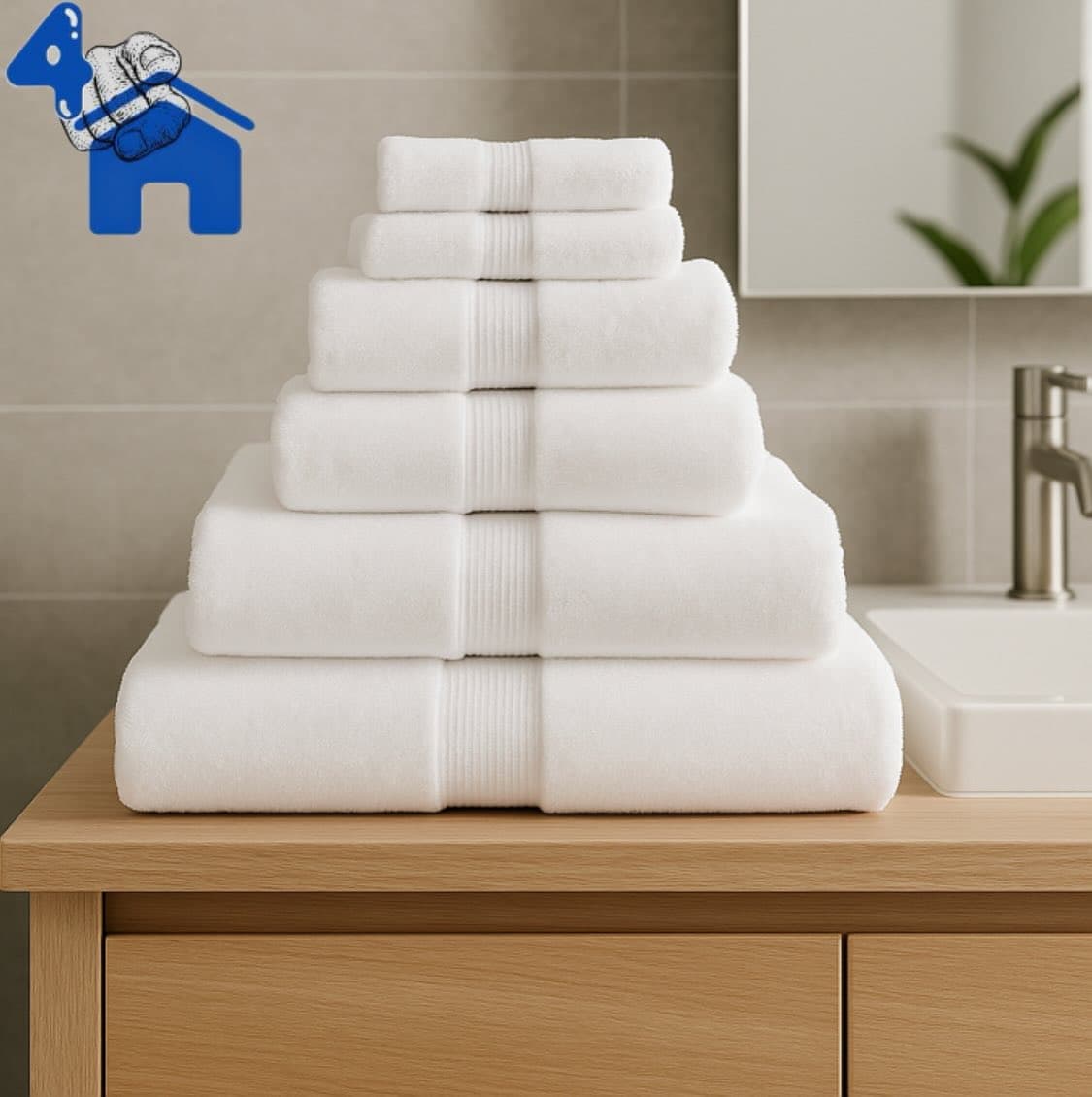 Luxury 3-Piece Cotton Towel Set — photo 3 of 3
