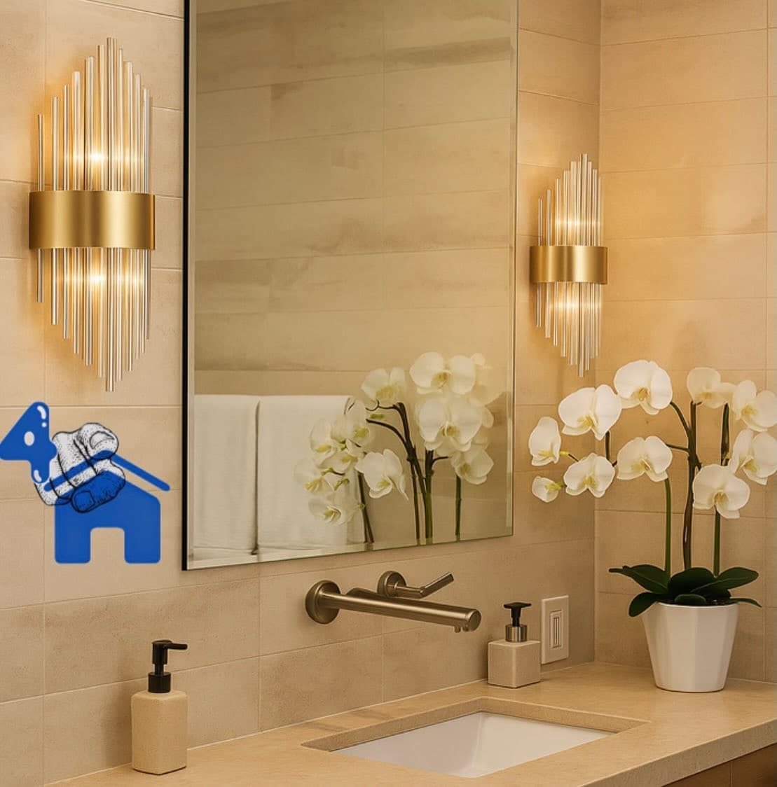 Luxury Crystal Wall Sconce — photo 4 of 8