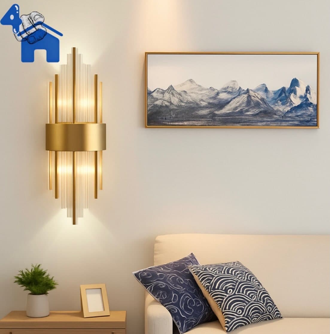 Luxury Crystal Wall Sconce — photo 7 of 8