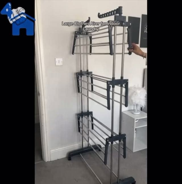 3-Column Clothes Rack Wardrobe with Shoe Organizer — photo 2 of 10