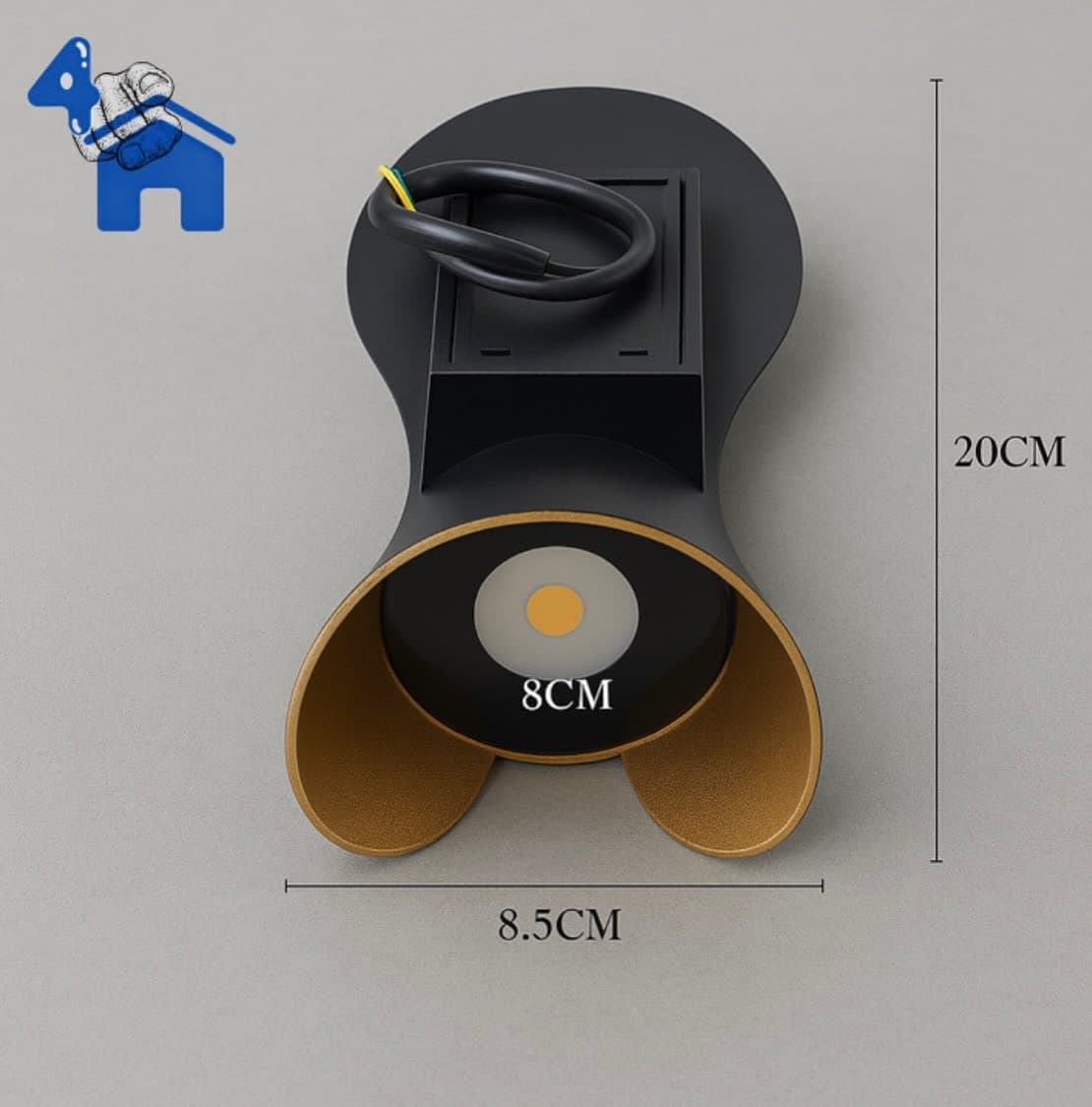 Modern Curved LED Wall Light - 10W Up & Down Sconce — photo 13 of 13