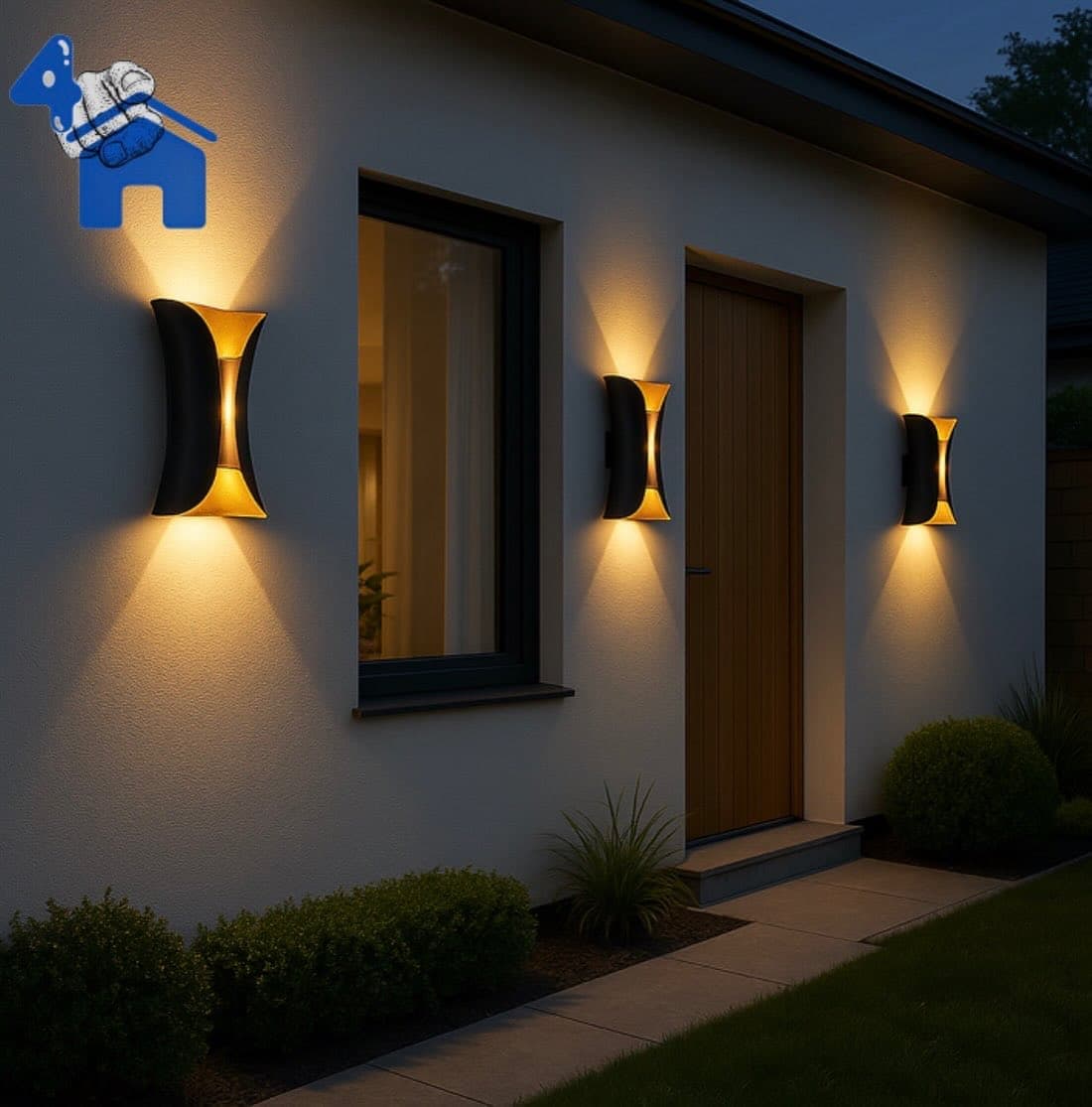 Modern Curved LED Wall Light - 10W Up & Down Sconce — photo 4 of 13