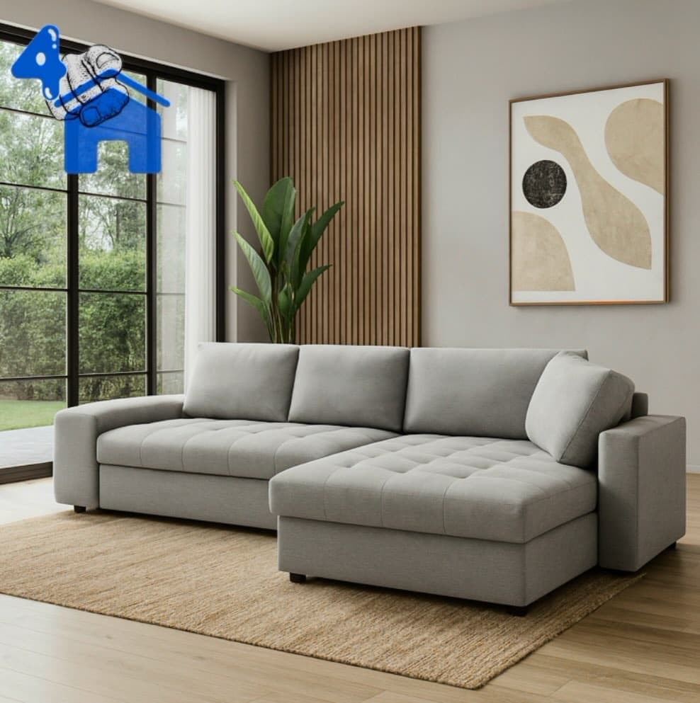 Modern L-shaped Sectional Sofa with Chaise Lounge — photo 2 of 7