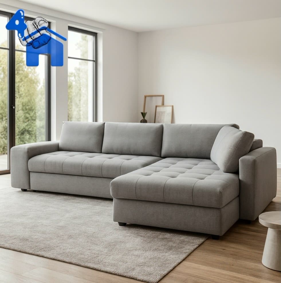 Modern L-shaped Sectional Sofa with Chaise Lounge — photo 3 of 7