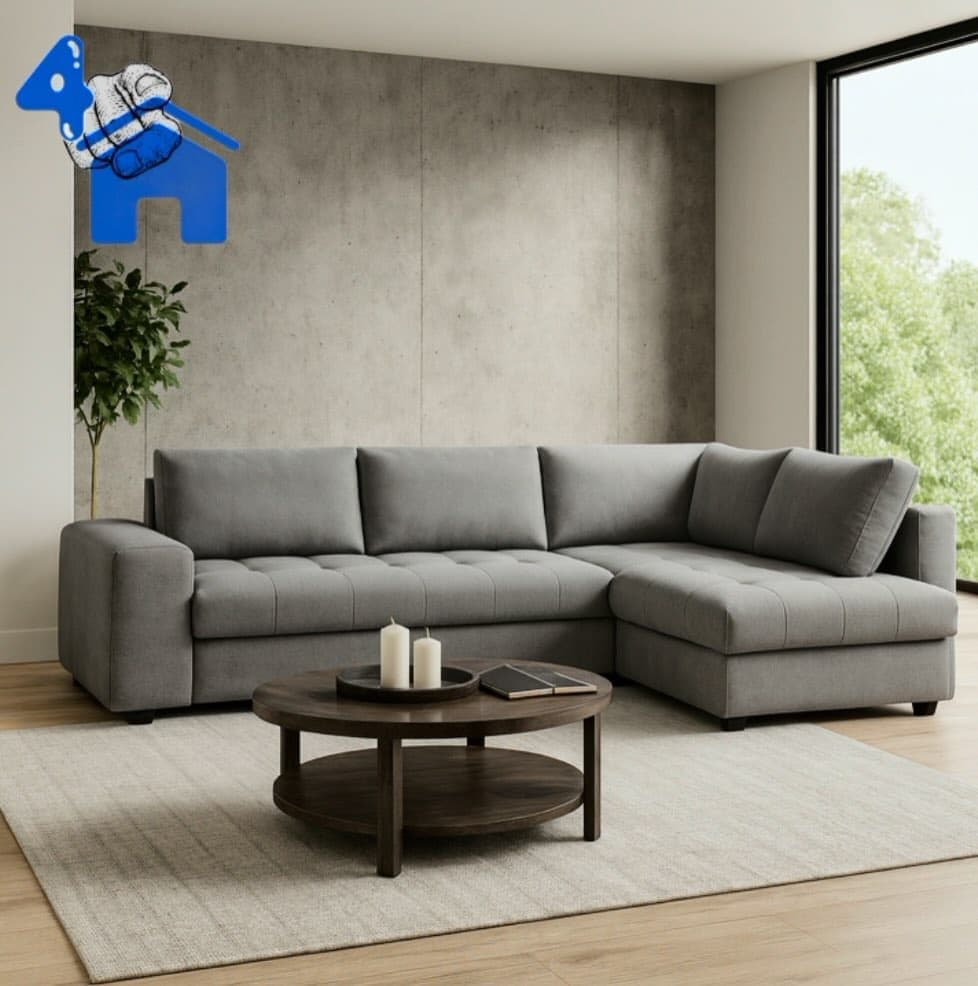Modern L-shaped Sectional Sofa with Chaise Lounge — photo 4 of 7