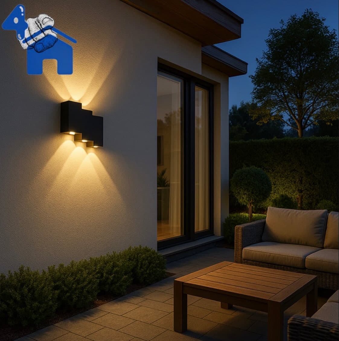 Modern Outdoor LED Wall Light - 12W IP65 Step Design — photo 5 of 6