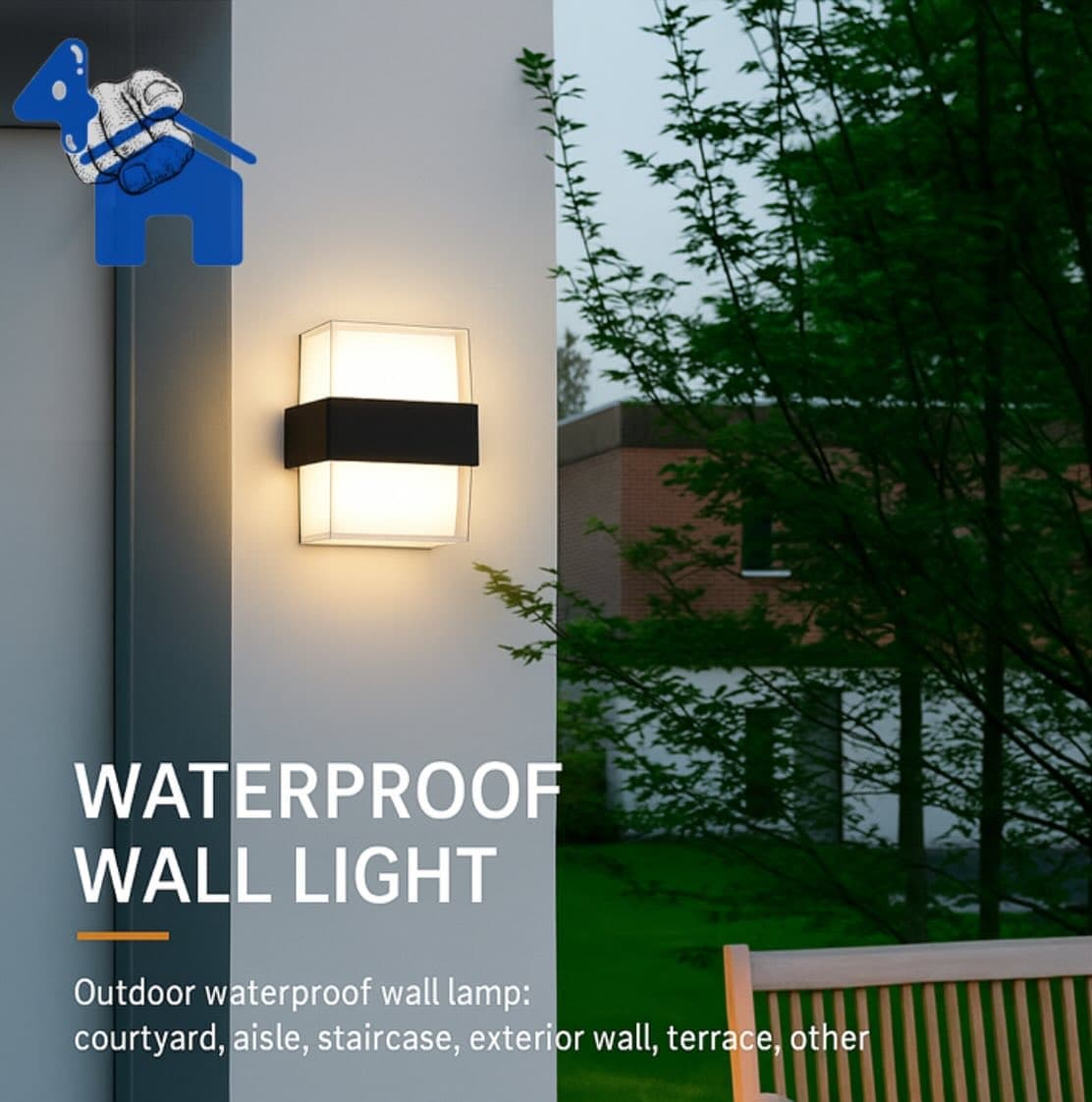 Modern Waterproof Wall Light — photo 5 of 8