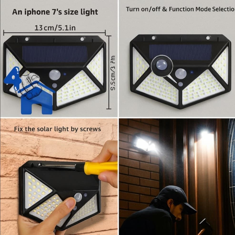Solar Interaction Wall Lamp Motion Sensor Light — photo 4 of 5