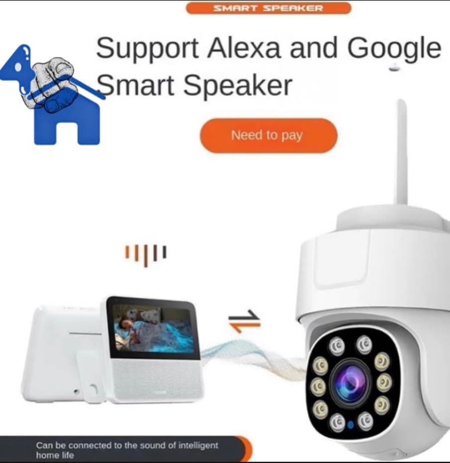 Tuya Wi-Fi 3MP PTZ Smart Camera with Auto-Tracking, Audio and Night Vision — photo 2 of 7