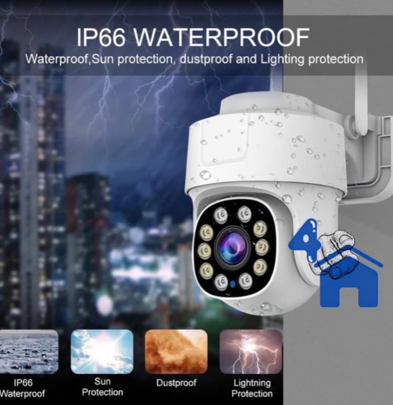 Tuya Wi-Fi 3MP PTZ Smart Camera with Auto-Tracking, Audio and Night Vision — photo 4 of 7